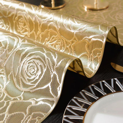 Hitzebeständiger Tischläufer Gold 92x33cm – Rutschfest & Dekorativ