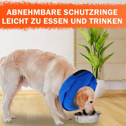 Aufblasbare Halskrause mit Schutzschicht für Hunde und Katzen