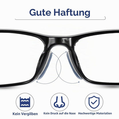 Nasenpads für Brille – 12 Paar Silikon, rutschfest & selbstklebend
