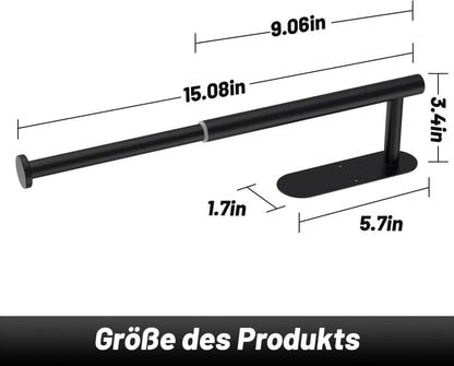 Küchenrollenhalter Einfahrbar Schwarz Edelstahl Wandhalterung Küche