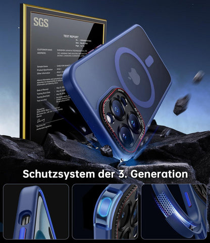 Schutzhülle für iPhone 14 Pro mit MagSafe (Blau) Stoßfest Kratzfest