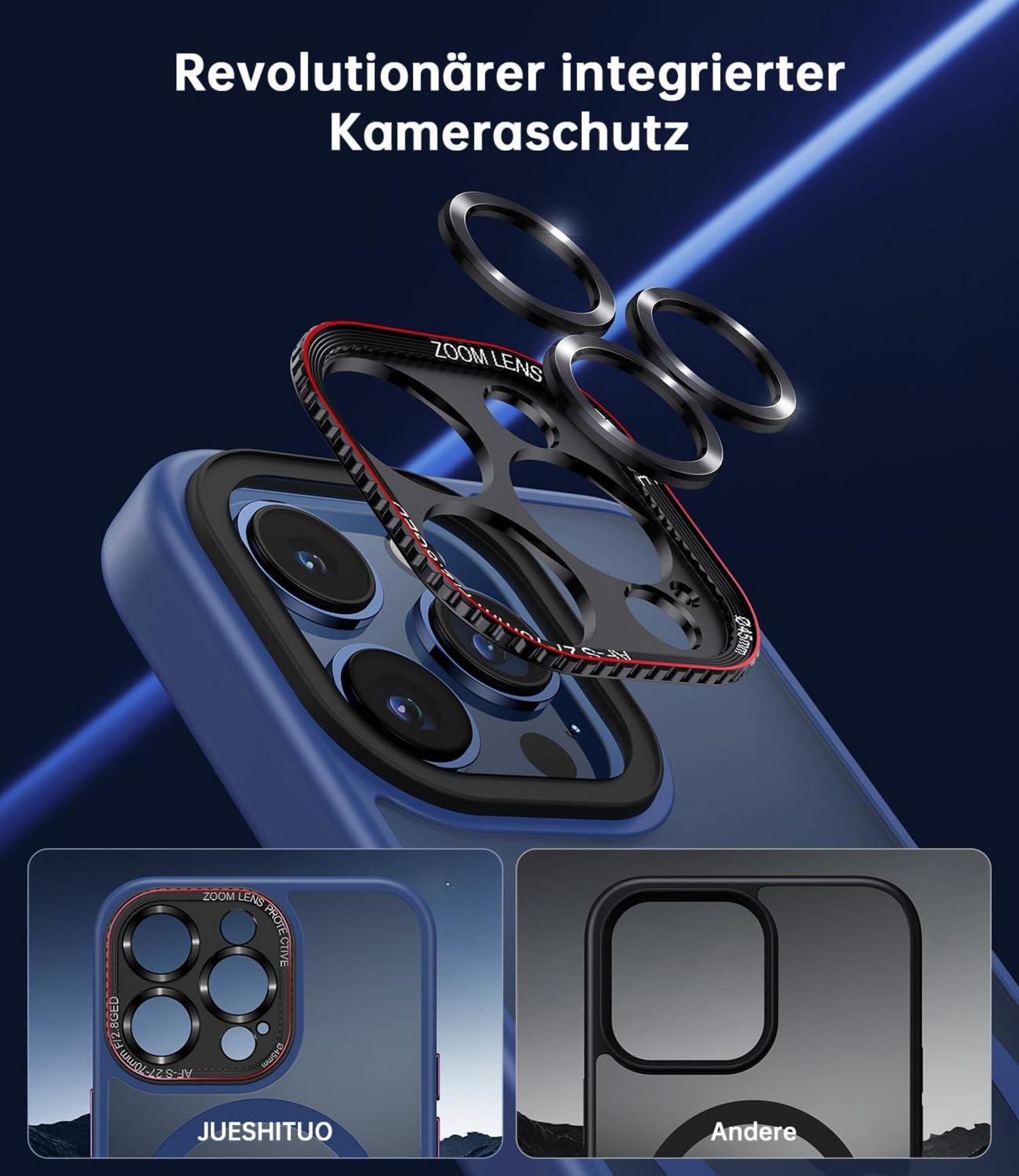 Schutzhülle MagSafe für iPhone 14 Pro Max, N56 Magnet, Stoßfest, Blau