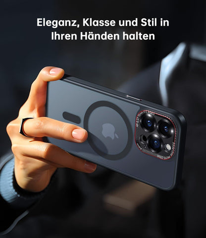 iPhone 13 Pro Max Hülle MagSafe Schutz Case Schwarz Matt 6,7 Zoll