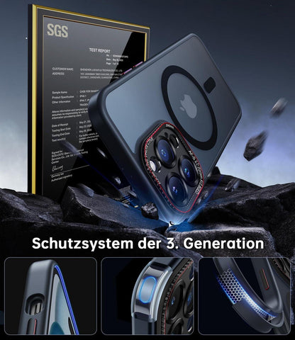 iPhone 13 Pro Hülle Verteidiger Serie MagSafe Kameraschutz N56 Schwarz