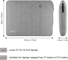 Laptoptasche 17 17,3 Zoll Schutz Laptophülle Griff 2 Fach