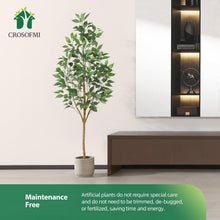 Künstliche Ficus Pflanze 150cm Groß Indoor Outdoor Deko Fake
