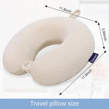Memory Foam Reisekissen – Komfortabler Nackenkissen für Flugzeug, Auto & Zug
