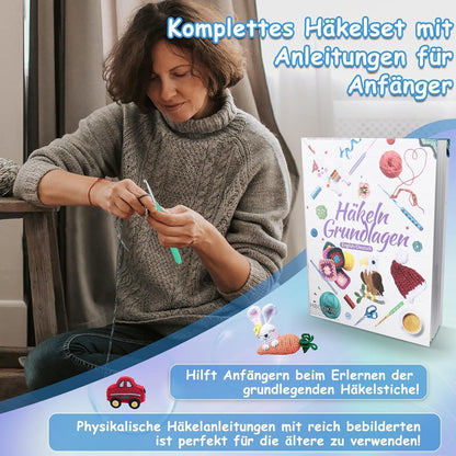 Häkelset für Anfänger mit 73 Teilen & Tragbarer Tasche