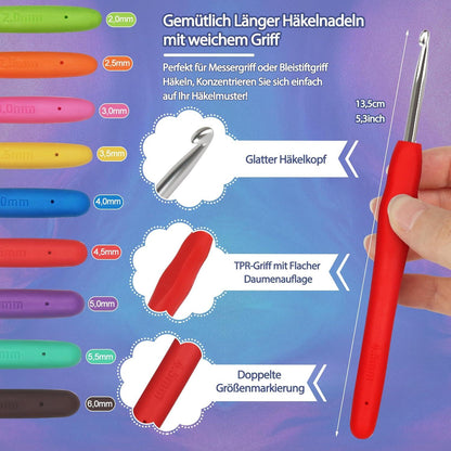 Praktisches Tragbares Häkelset für Anfänger, 15