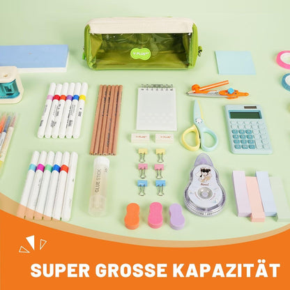 YPLUS Großes Federmäppchen für Schule & Büro - Rosa