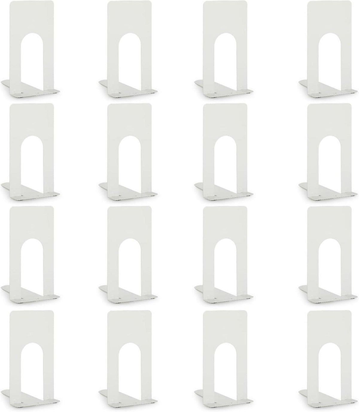8er Set Metall Buchstütze Hochwertige Halterung für Bücher Bibliothek