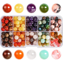 200 Stück Natürliche Edelsteine 8mm Runde Perlen 10 Farben