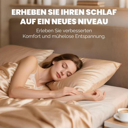 Seidenkissenbezug 40x80 Maulbeerseide - 2er Set, Beige