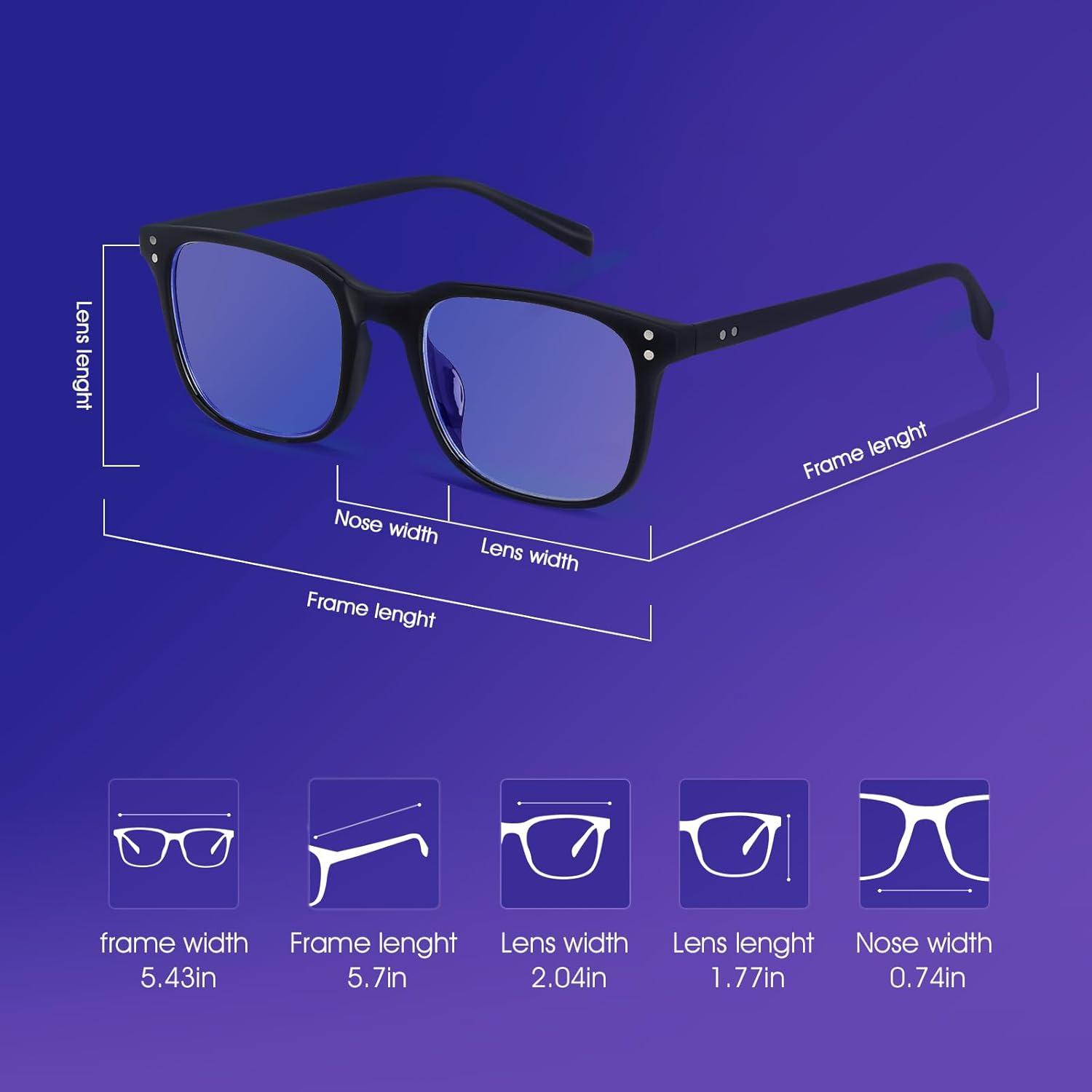 Occffy Blaulichtfilter Brille Herren Damen Gaming Computerbrille Ca011