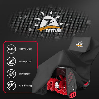 Zettum Schneefräse Abdeckung 600D PU Wasserdicht & Heavy Duty