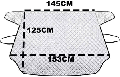 Auto Frontscheibenabdeckung Winter Schnee Frost Sonne Schutz 153x125CM