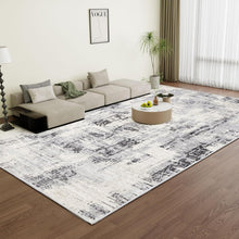 Modernes Grau 200x300 cm Kurzflor Teppich Wohnzimmer Schlafzimmer