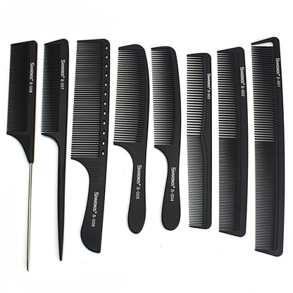 Professionelles Barber Carbon Comb Set - 8-teilig/10-teilig