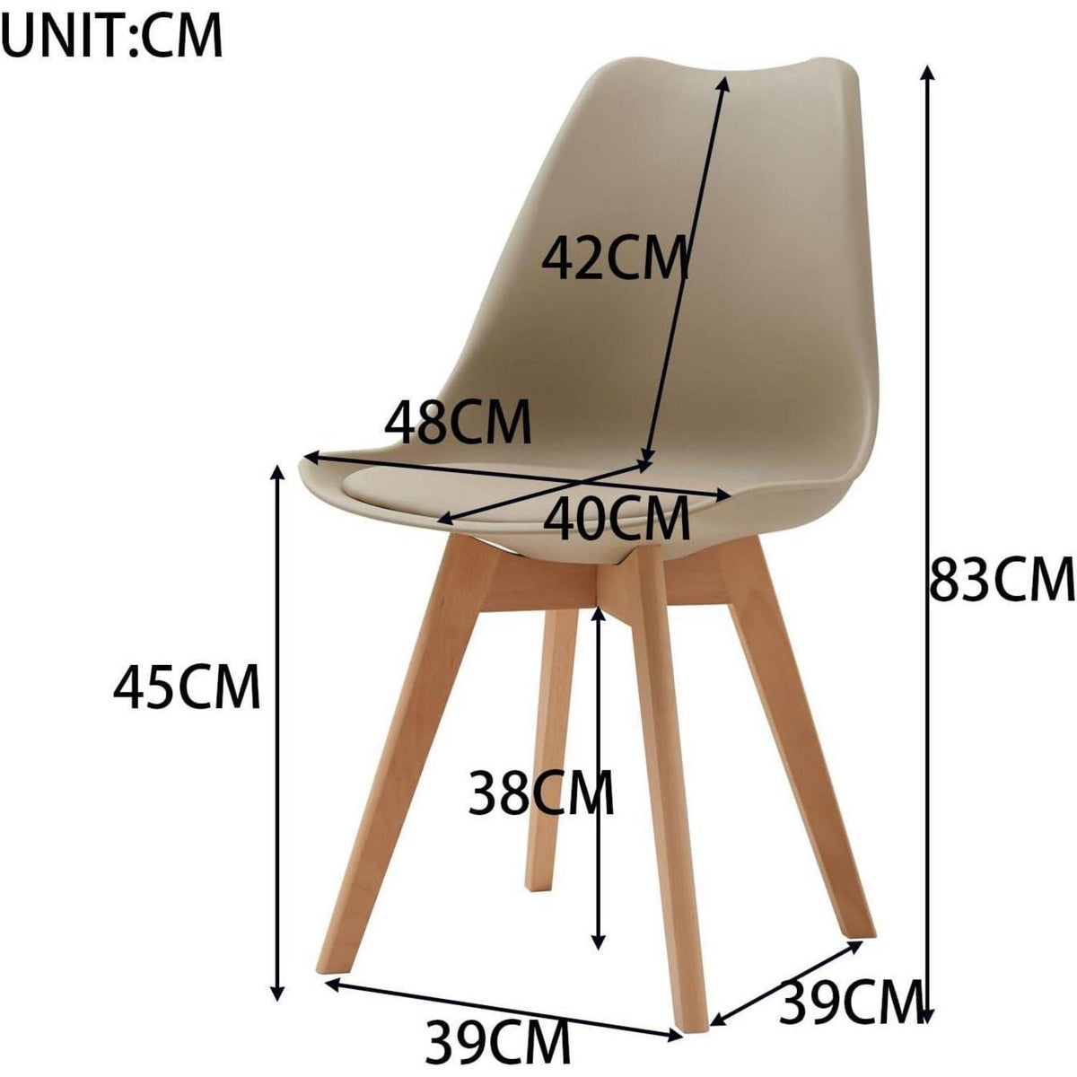 Runder Esstisch Set mit 4 Stühlen – Skandinavisch & Modern