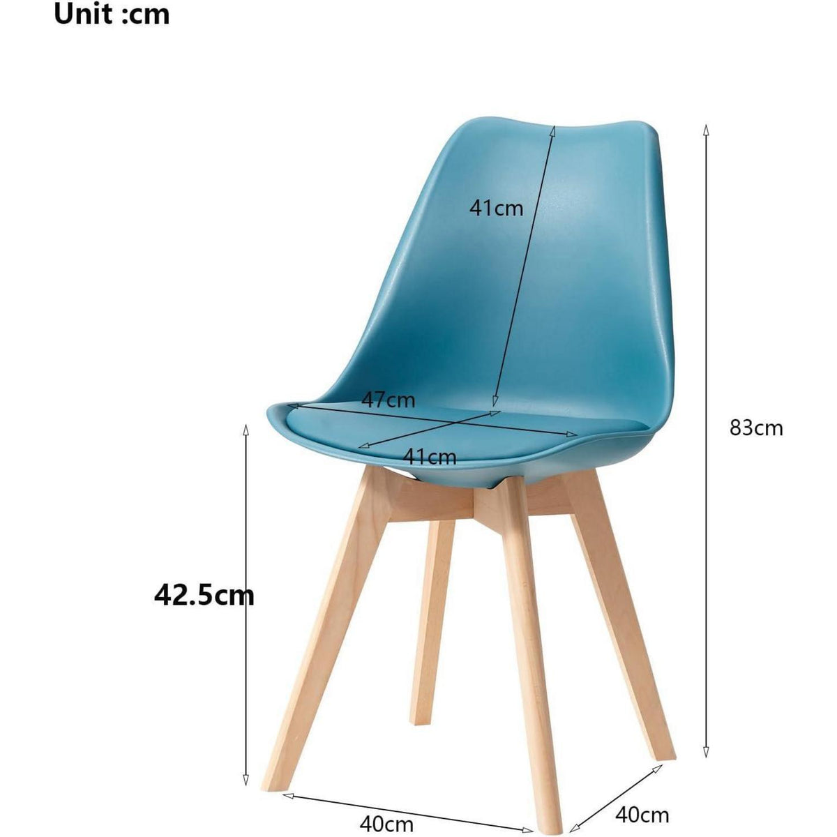 Essgruppe Weiß & Grün: Esstisch + 4 skandinavische Stühle