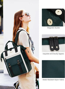 Rucksack Damen 15,6 Zoll Wasserdicht mit Laptopfach und