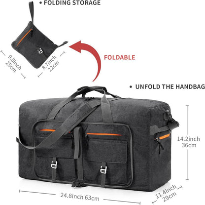 Vomgomfom 65L Faltbare Reisetasche Sporttasche mit