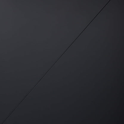 Moderner runder Esstisch – Schwarz, 110cm Durchmesser