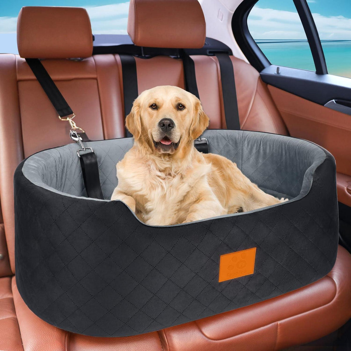 Hundesitz Auto – Sicher & Komfortabel für Große/Mittel Hunde