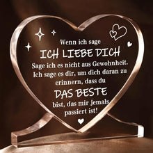 Herz Acryl Dekoration Jahrestagsgeschenk Partner Mann Frau