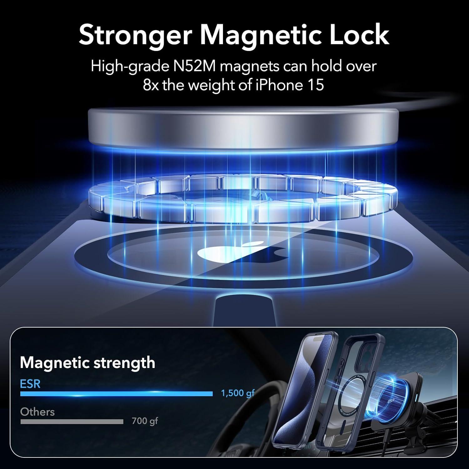 iPhone 15 Pro Hülle MagSafe 360 Grad Stoßfest Kameraschutz Blau