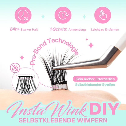 Selbstklebende Wimpern 72 Stück – Klebefrei & Wiederverwendbar