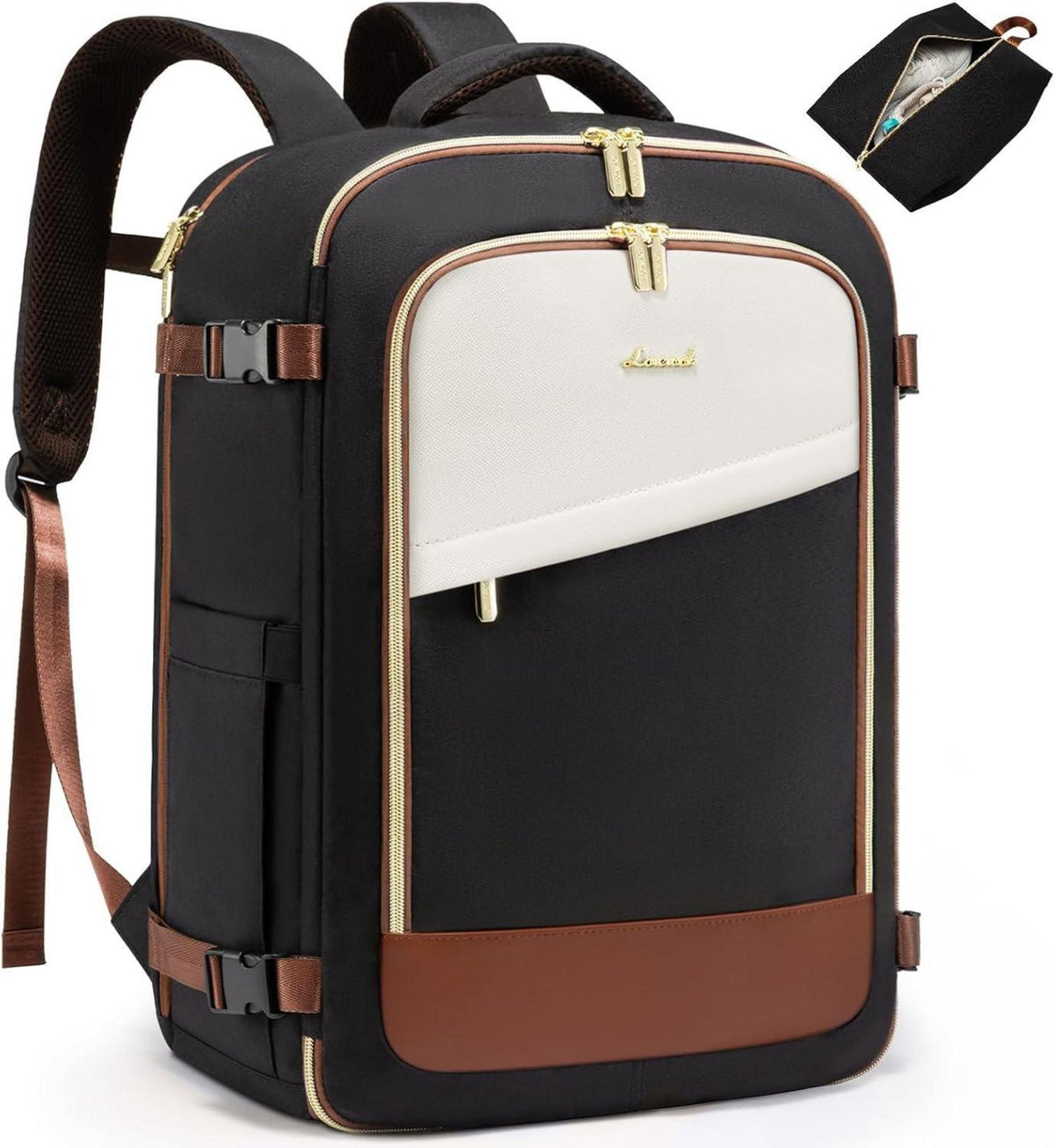 Großer Laptop Rucksack für Damen Handgepäck 40x30x20cm wasserdicht