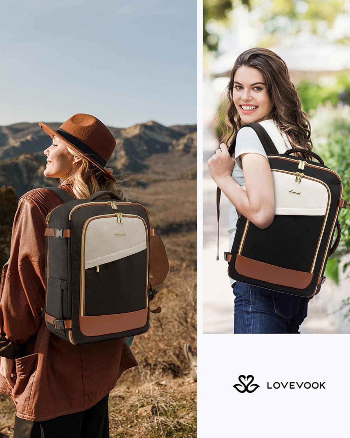 Rucksack Damen Groß Handgepäck Reiserucksack Wasserdicht Laptop Travel