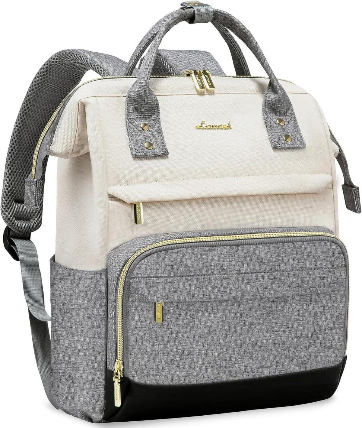 Damen Rucksack Wasserdicht 2-in-1 Elegant Cityrucksack Schwarz