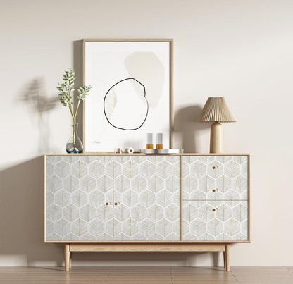Selbstklebende Tapete beige 44x300cm wasserdicht Vinyl