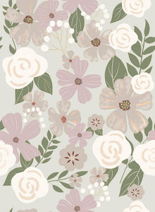 Selbstklebende Tapete Blume PVC Vinyl 44X300cm Klebefolie
