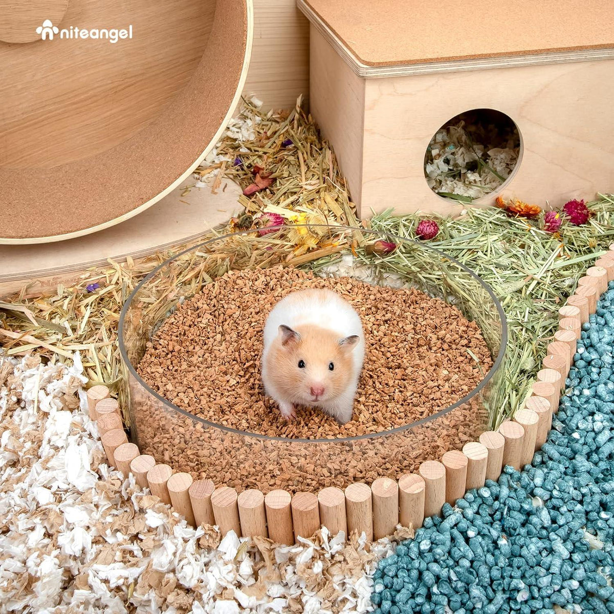 Natürliches Kokosnuss-Hamster-Einstreu für Zwerghamster Mäuse Degus - 2-3mm