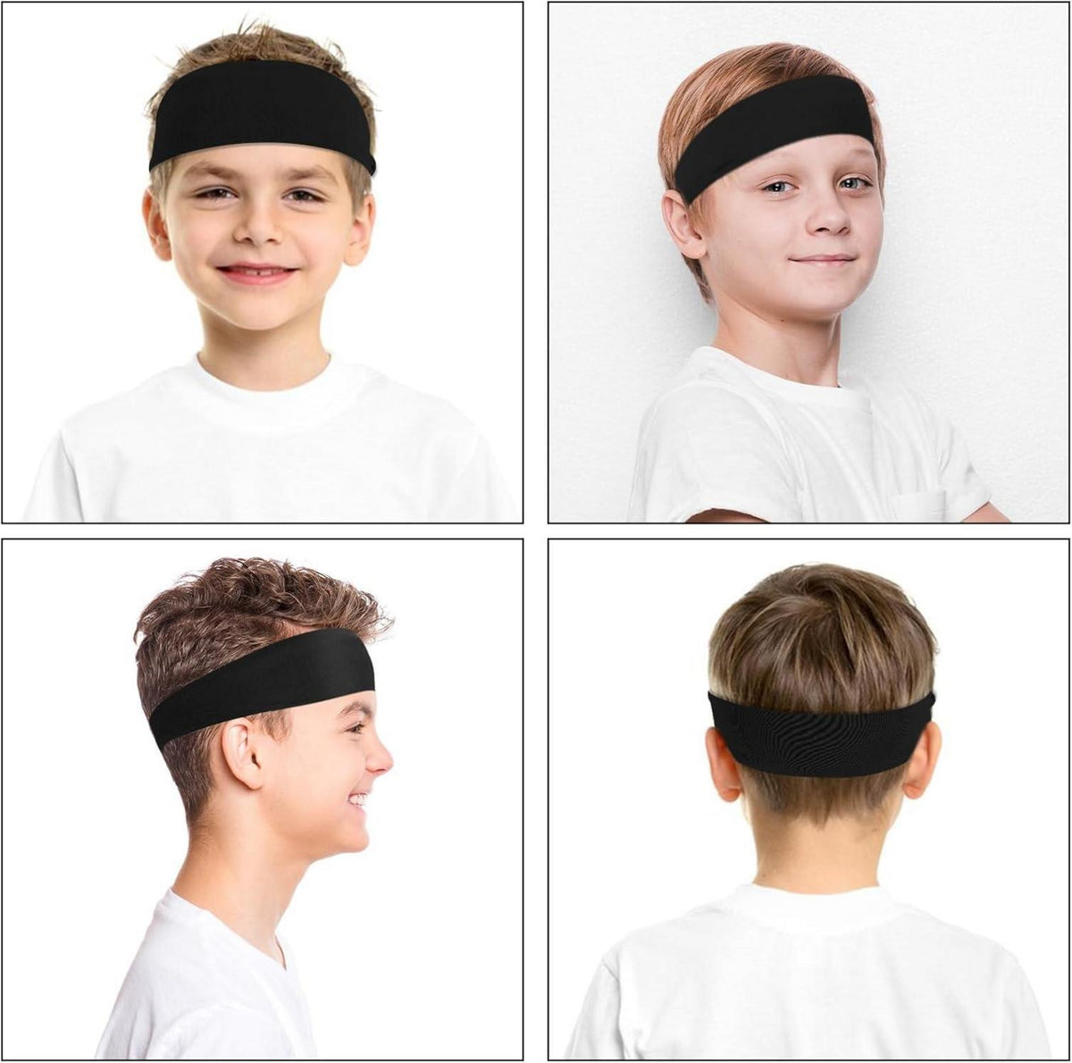 2er Set rutschfeste Haarbänder Sport Fußball Yoga Kinder Herren