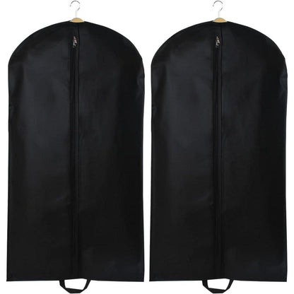 Kleidersäcke 2er Set Staubdicht Atmungsaktiv 60x100cm Schwarz