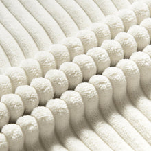 Kissenbezug 40x60 Creme Kordsamt gestreift 2er Set
