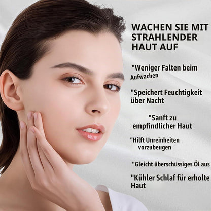 Seidenkissenbezug 21 Momme Maulbeerseide, King Size, Weiß