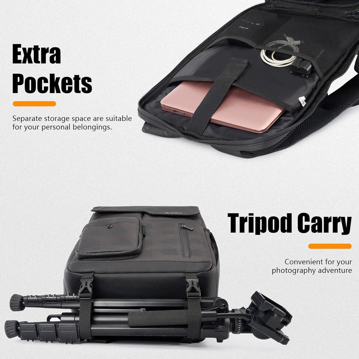 Kamerarucksack wasserdicht Fotorucksack professionell für DSLR/SLR, Sony Canon