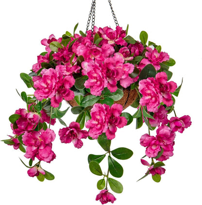 Kunstblumen Künstliche Hängegeranie Rhododendron 70 cm Rosa