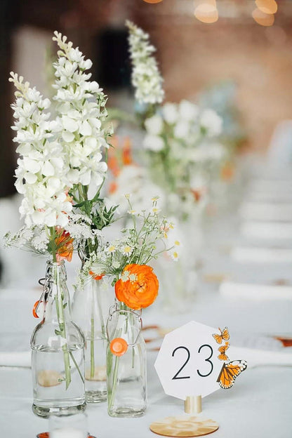 6er-Set Künstliche Rittersporn Delphinium Weiße Dekoblumen SEO
