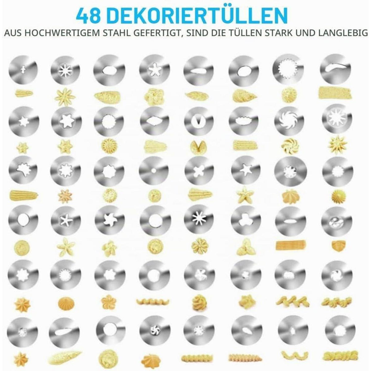 Torten Set 129-teilig – Backzubehör für Torten & Cupcakes