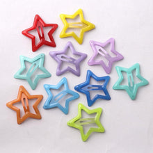 Bunte Leuchtende Stern Haarclips Damen Mädchen Pentagramm 10