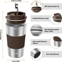 Thermobecher Edelstahl Isolierbecher Kaffeebecher Travel Mug