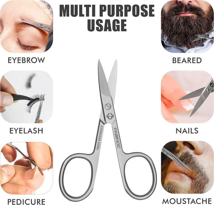 Gebogene Nagelschere Edelstahl für Finger- & Fußnägel | Scharfe