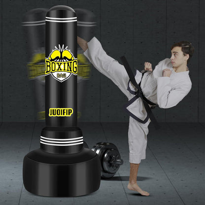 Boxsack Stehend für Erwachsene 180cm mit Boxhandschuhen und Luftpumpe