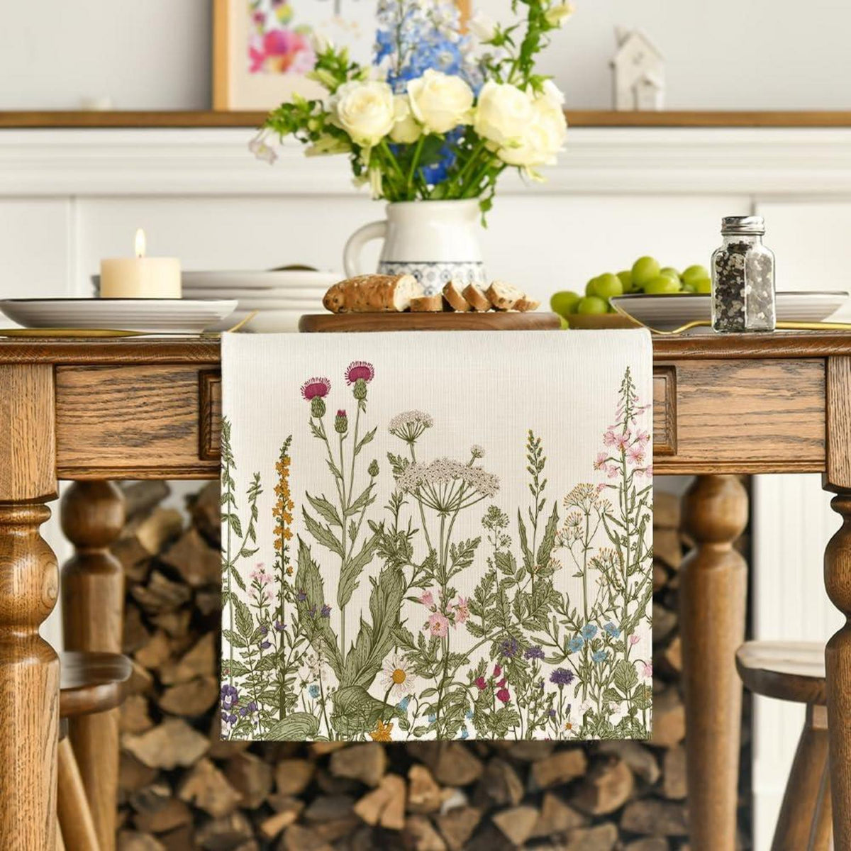Artoid Mode Herbst Tischläufer 40x140 cm Beige